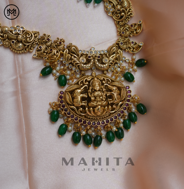 Antique Lakshmi Necklace - Image 3
