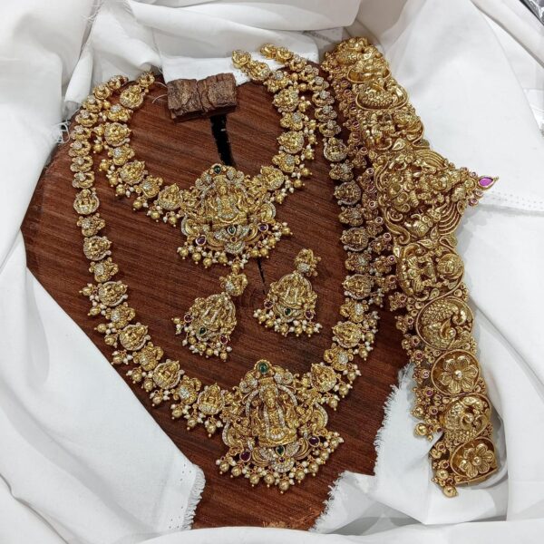 Antique Lakshmi Full Bridal set - Image 2