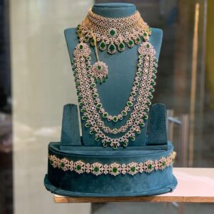 American Diamond Full Bridal Set