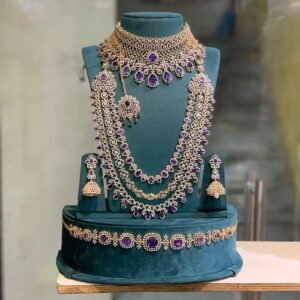 American Diamond Full Bridal Set