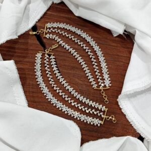 American Diamond 3 layer Earchain
