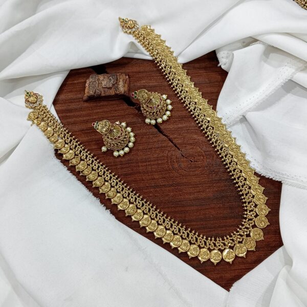 Antique coin Long Neckpiece