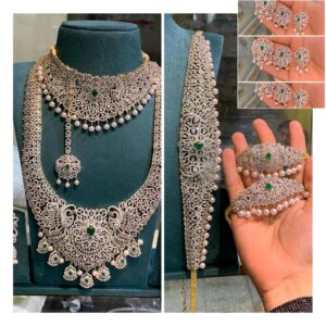 American Diamond full bridal set