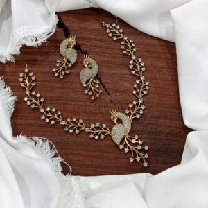 Peacock necklace