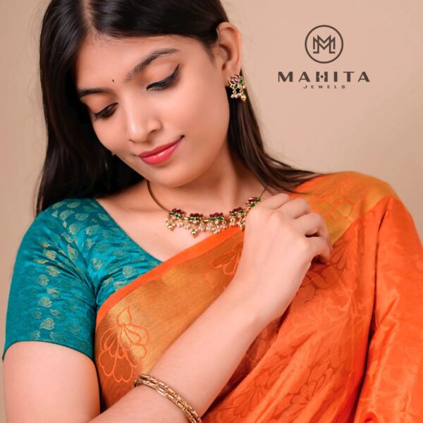 Kemp Lotus Design Hasli Tube Necklace Set - Image 3
