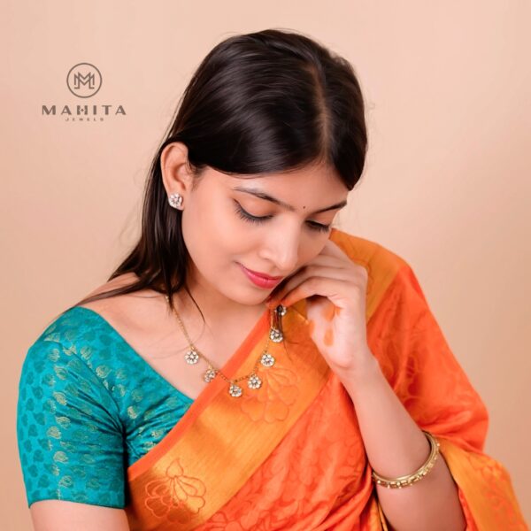 Floral Diamond Chain and Earrings Set - Image 6