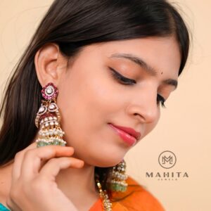 Real Jadau Kundan Jhumkas