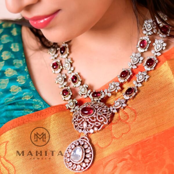 Real Moissanite Diamond Necklace Set - Image 5