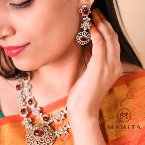 Real Moissanite Diamond Necklace Set - Image 6